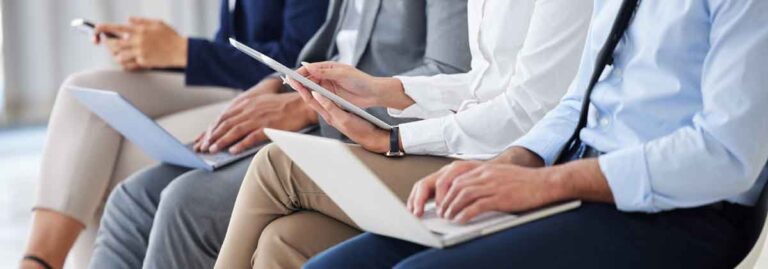 it candidates waiting to be interviewed