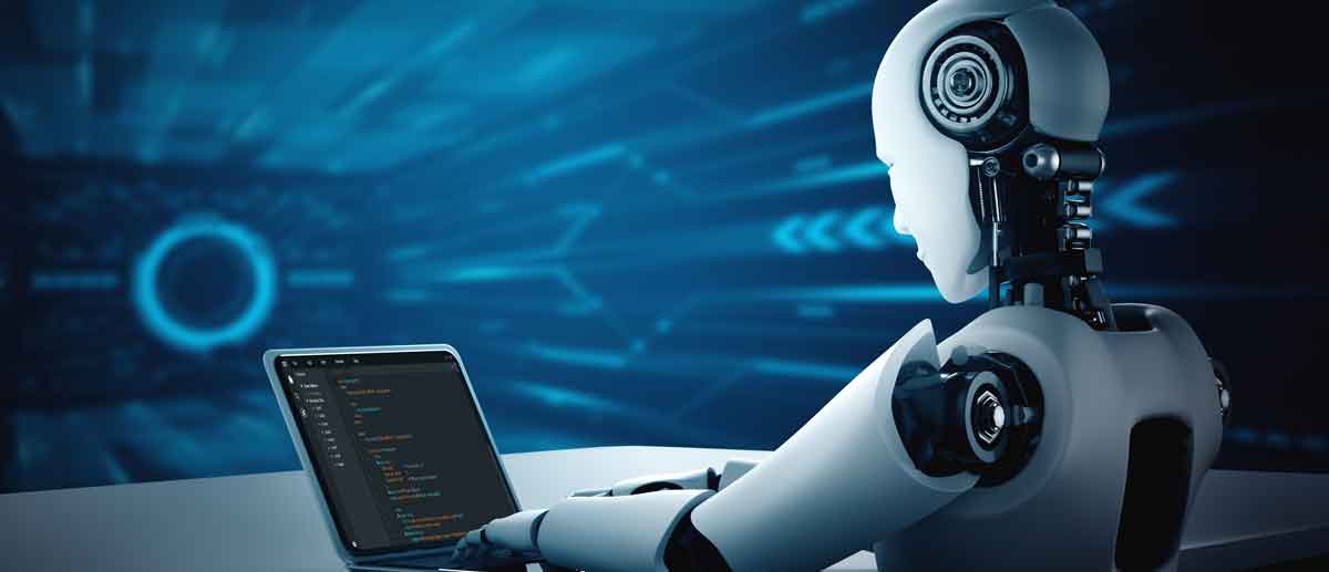 Robot/AI writing code
